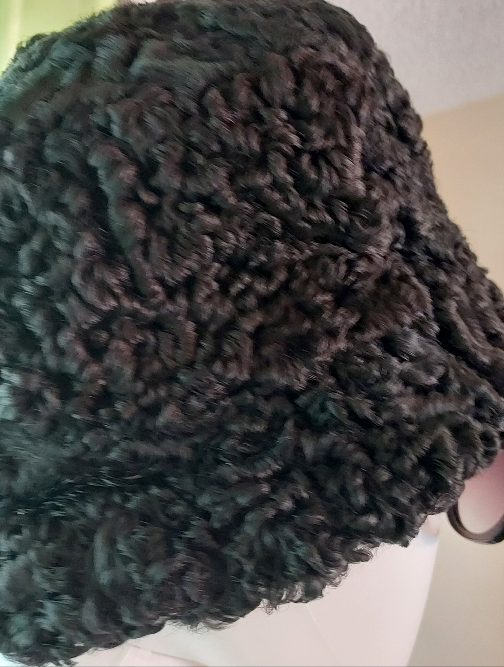 Vintage 1950's Women's Karakul Persian Lamb Hat  from Vienna Austria/No Pelt/ 7"